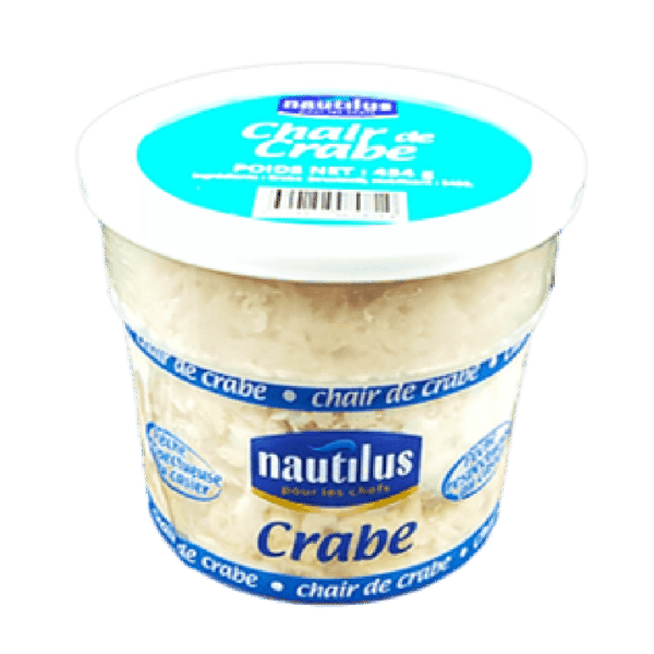 Pot de chair de crabe