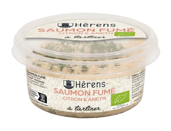 Saumon fumé à tartiner au citron et à l'aneth