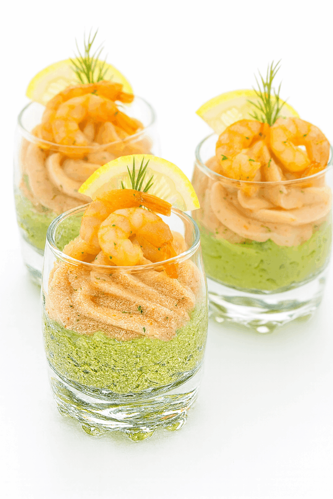 verrines de tarama avocat